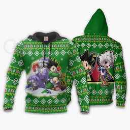 Gon & Killua HxH Ugly Christmas Sweater Hunter X Hunter Anime Xmas - 3 - wexanime