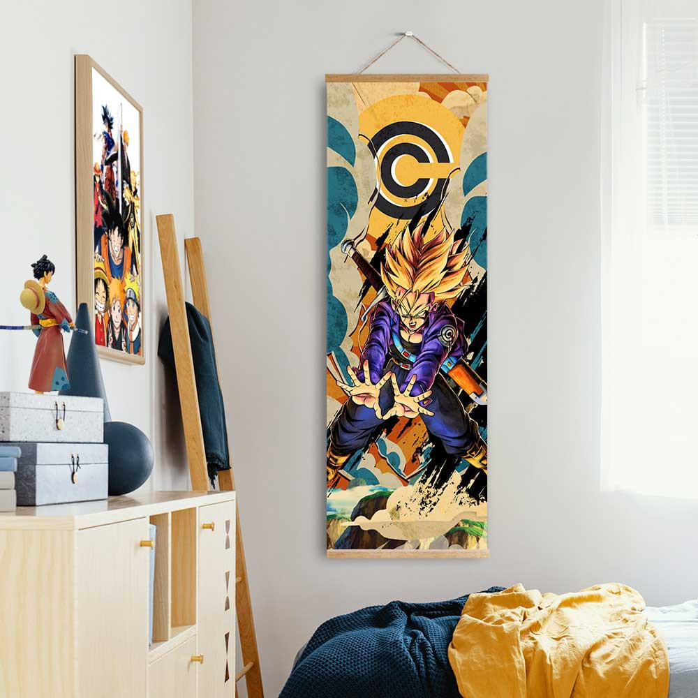 Trunks Super Saiyan Wall Scroll Poster - Wexanime