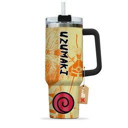 Naruto Uzumaki Bijuu Mode 40oz Travel Tumbler Cup Personalized Custom Anime Accessories - Wexanime