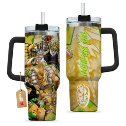 Dio Brando 40oz Tumbler Cup With Handle Custom Personalized Name