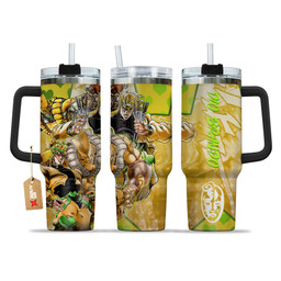 Dio Brando 40oz Tumbler Cup With Handle Custom Personalized Name