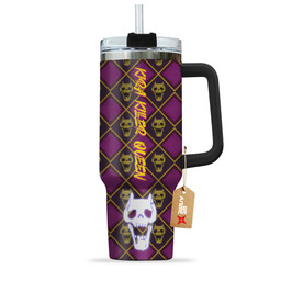 Kira Killer Queen 40oz Tumbler Cup With Handle Custom Personalized Name
