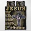 CHANDERWOOLLEY™ Jesus is my everything ! Quilt Bed Set
