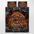 CHANDERWOOLLEY™ Firefighter Courage Fire Honor Rescue Quilt Bed Set 145
