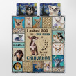 CHANDERWOOLLEY™ God Sent Me A Chihuahua Quilt Bed Set 172