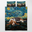 CHANDERWOOLLEY™ Basset Hound Starry Night Quilt Bed Set 118