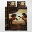 CHANDERWOOLLEY™ Beautiful Horse Couple Quilt Bed Set 301