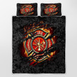 CHANDERWOOLLEY™ Firefighter Courage Fire Honor Rescue Quilt Bed Set 340
