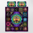 CHANDERWOOLLEY™ Wicca Pagan Witch Tree of Life Quilt Bed Set 176B