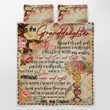 CHANDERWOOLLEY™ Sweet Letter To My Granddaughter From Grandma Quilt Bed Set 204