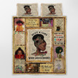 CHANDERWOOLLEY™ Just A Girl Who Loves Books, Black Girl Quilt Bed Set 245