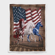 American Running Horses Shepra Blanket 292