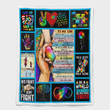 To My Son. You Will Never Walk Alone. Autism Awareness Shepra Blanket 268