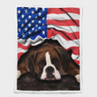 Boxer, American Patriot Shepra Blanket 177