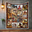 CHANDERWOOLLEY™ You are my sunshine horses gift Quilt Blanket