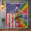 CHANDERWOOLLEY™ Love Is Love Pride Hippie American 409 Quilt Blanket