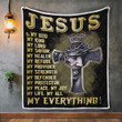 CHANDERWOOLLEY™ Jesus is my everything ! Quilt Blanket