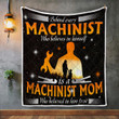 CHANDERWOOLLEY™ Behind Every Machinist Who Believes In Him Quilt Blanket 337