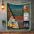 To My Daughter, Laugh Love Live, Hippie Quilt Blanket 308