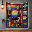 LGBT Pride. I Am Brave  Quilt Blanket 278