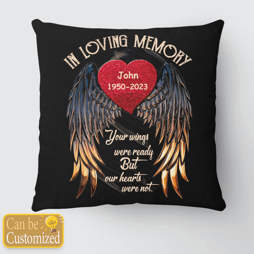 In Loving Memory Square Pillow, Pilow Case Cover