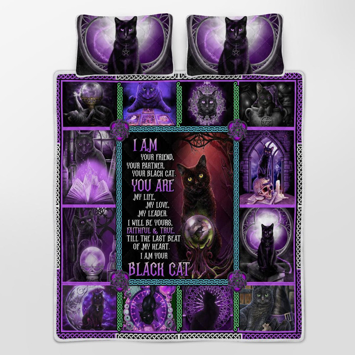 CHANDERWOOLLEY™ Wicca - I Am Black Cat 397 Quilt Bed Set
