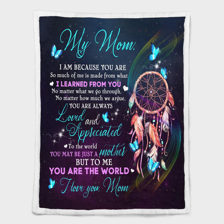 Mom. I Am Because You Are 331 Shepra Blanket