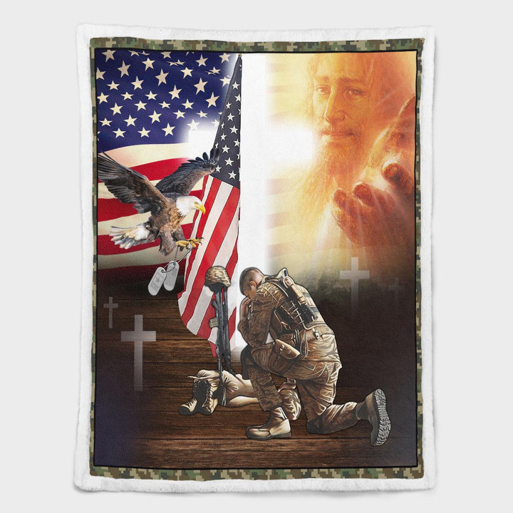 Lest We Forget American Memorial 428 Shepra Blanket