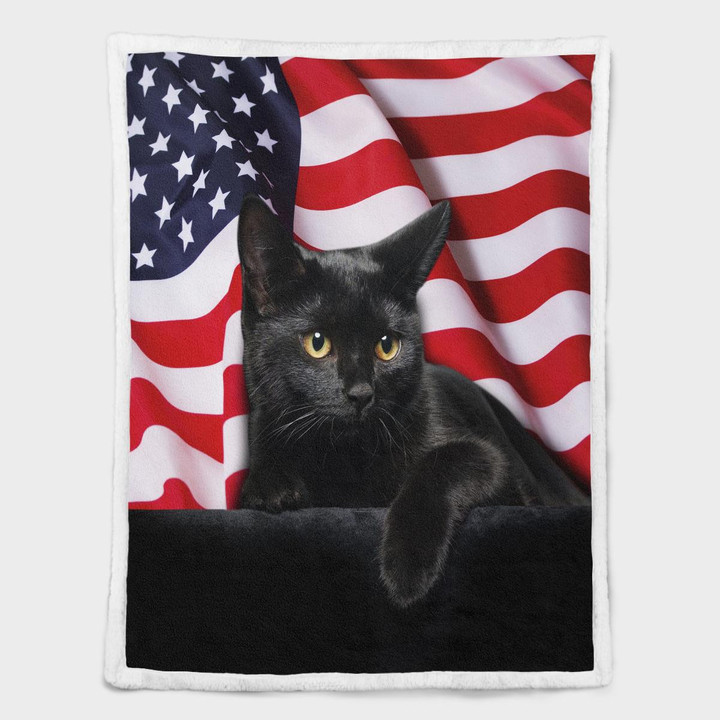 Black Cat American Shepra Blanket 300
