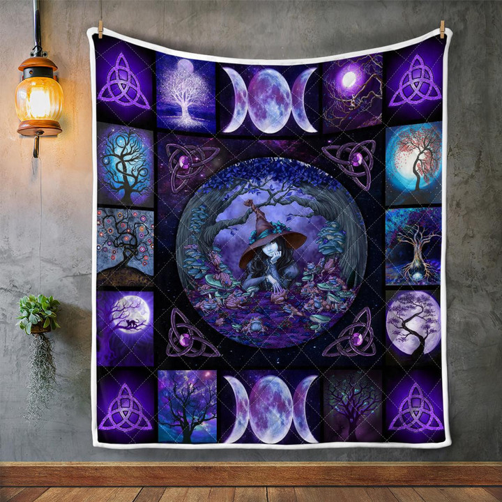 CHANDERWOOLLEY™ Wicca Tree of life 441 Quilt Blanket