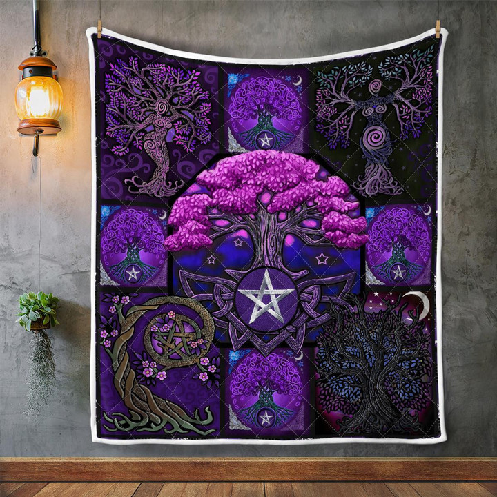 CHANDERWOOLLEY™ Wicca - Tree of life 442 Quilt Blanket