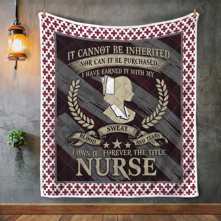 CHANDERWOOLLEY™ Nurse -Blood Sweat And Tears 436 Quilt Blanket