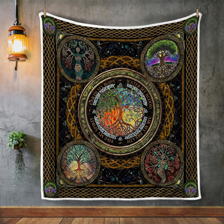 CHANDERWOOLLEY™ Wicca - Tree Of Life Quilt Blanket 341