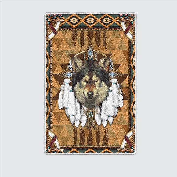Native American Wolf Spirit 342 Rug