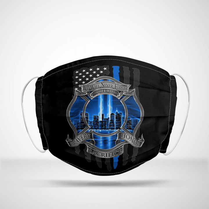 Patriot 9/11 Blue Cloth face mask