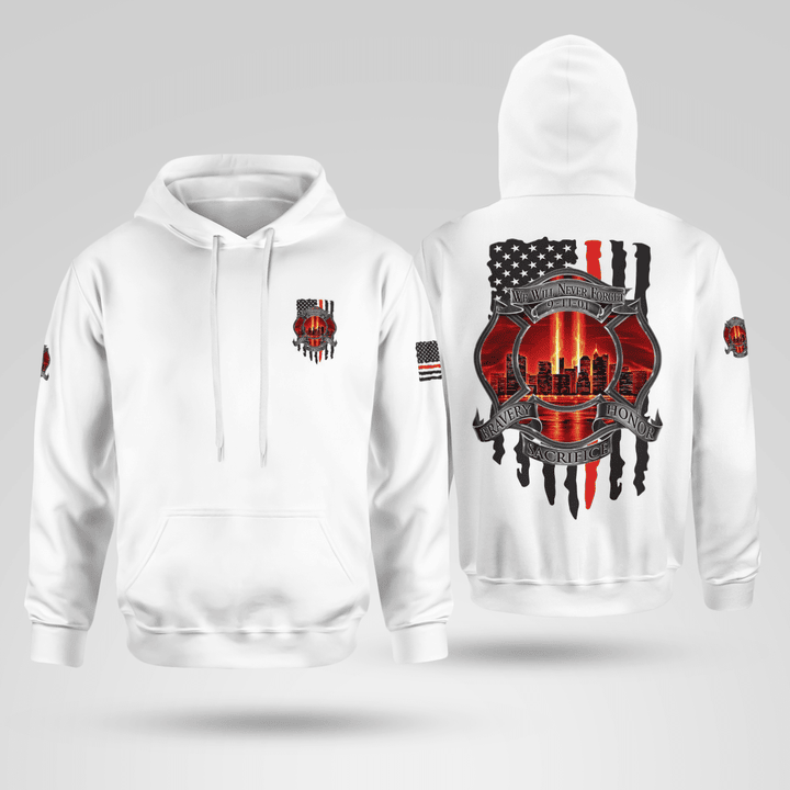 Patriot - 9/11 Red White Hoodie
