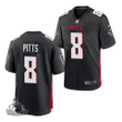Atlanta Falcons Kyle Pitts 2021 NFL Draft Game- Black Jersey
