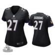 Baltimore Ravens J.K. Dobbins Black 2020 NFL Draft Game Jersey