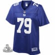 Eric Smith New York Giants NFL Pro Line Women's Player- Royal Jersey