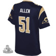 Dakota Allen Los Angeles Rams NFL Pro Line Women's Team Player Jersey - Navy