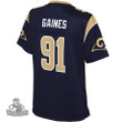 Greg Gaines Los Angeles Rams NFL Pro Line Women's Team Player Jersey - Navy