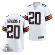 Cleveland Browns Greg Newsome II 2021 NFL Draft Game Jersey - White