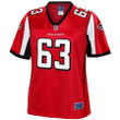Chris Lindstrom Atlanta Falcons NFL Pro Line Women's Team Player Jersey - Red