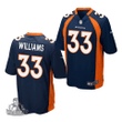 Denver Broncos Javonte Williams 2021 NFL Draft Game Jersey - Navy