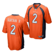 Denver Broncos Patrick Surtain II 2021 NFL Draft Game Jersey - Orange