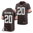 Cleveland Browns Greg Newsome II 2021 NFL Draft Game Jersey - Brown
