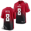 Atlanta Falcons Kyle Pitts 2021 NFL Draft Game Jersey - Red