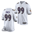 Baltimore Ravens Jayson Oweh 2021 NFL Draft Game Jersey - White - Youth