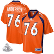Calvin Anderson Denver Broncos NFL Pro Line Primary Player Team Jersey - Orange