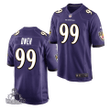 Baltimore Ravens Jayson Oweh 2021 NFL Draft Game Jersey - Purple - Youth
